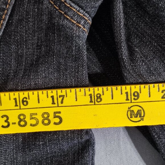 Harley-Davidson denim jacket women's size M grey colour with angel wings graphic - Picture 9 of 11